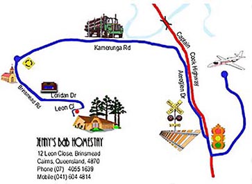 Map t Jenny's BnB Homestay