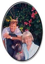 Jenny and Lex with 'Misha' their poodle